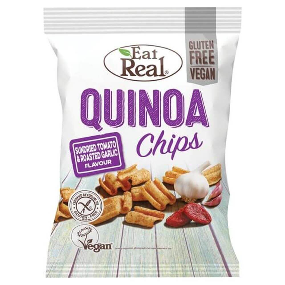 EAT REAL QUINOA TOMATO AND GARLIC CHIPS 80G